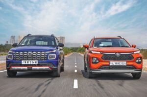 Hyundai Venue N Line DCT vs Toyota Taisor Turbo AT