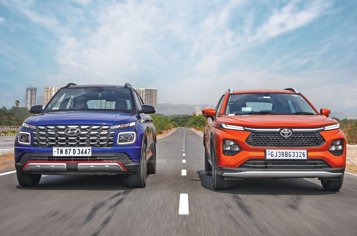 Hyundai Venue N Line DCT vs Toyota Taisor Turbo AT