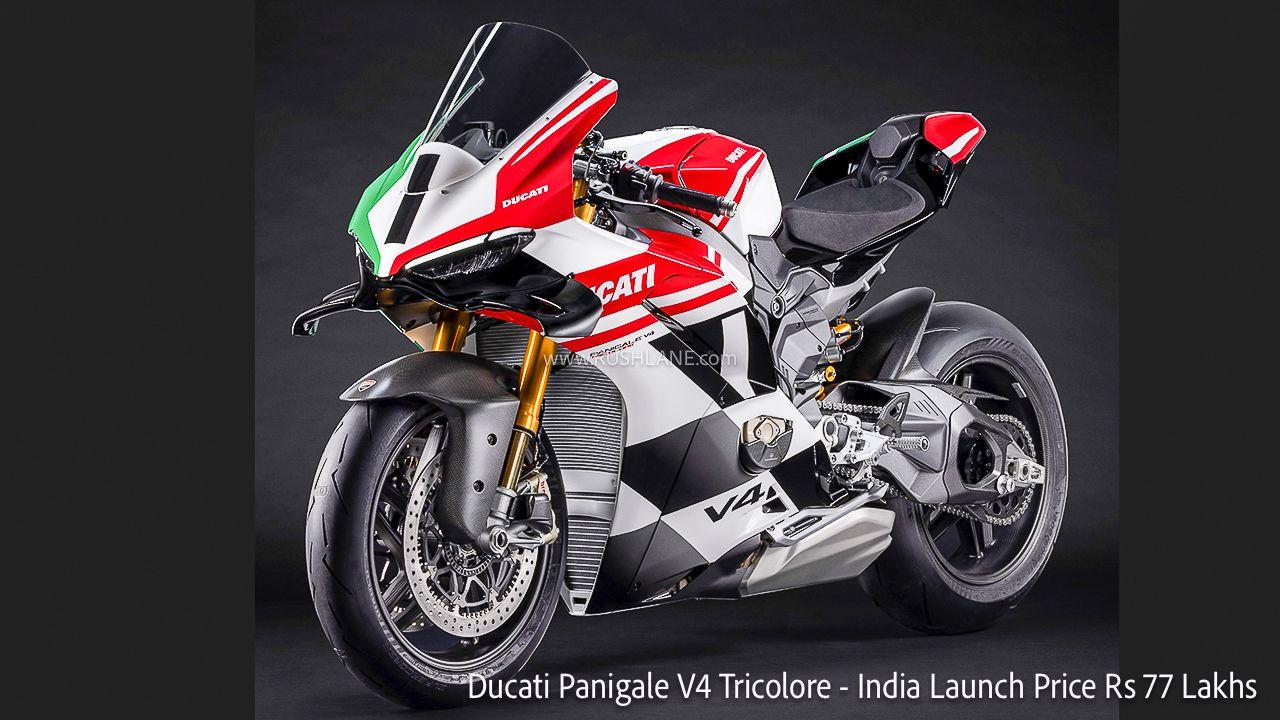 Ducati Panigale V4 Tricolore Launch Price in India – Rs 77 Lakhs - Complete Specifications, Price & Review 2026