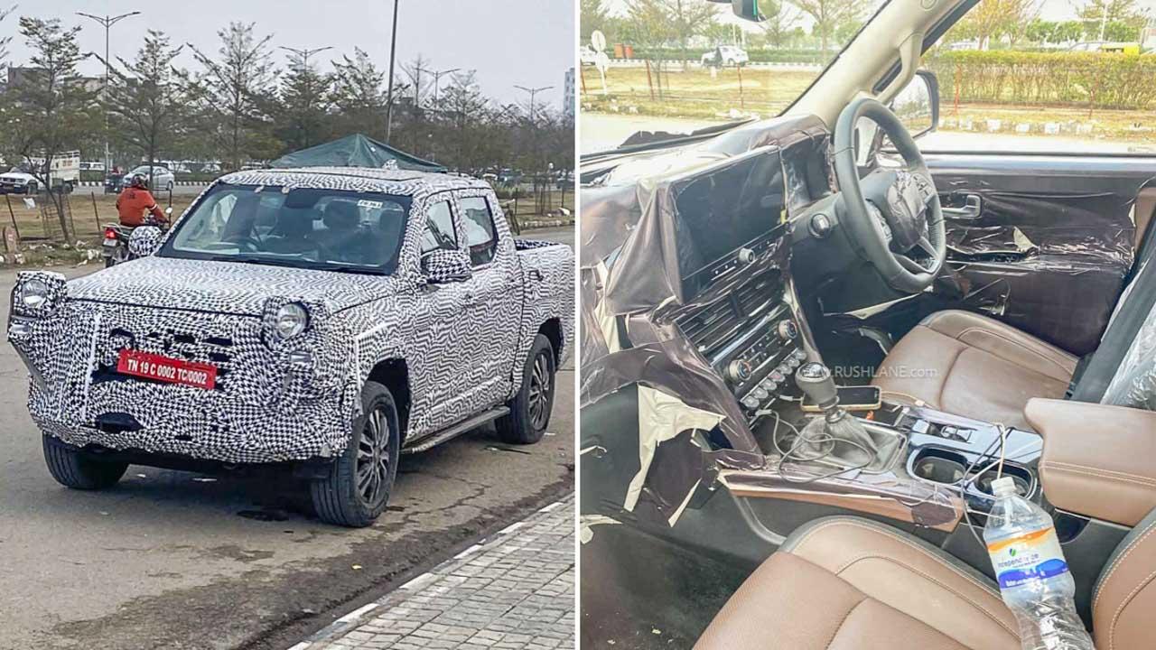 Mahindra Scorpio Pik-Up Spy Shots Reveal Sunroof, Ventilated Seats – Latest Details | High Quality Images Mahindra Scorpio Pik-Up Spy Shots Reveal Sunroof, Ventilated Seats – Latest Details - Complete Specifications, Price & Review 2026