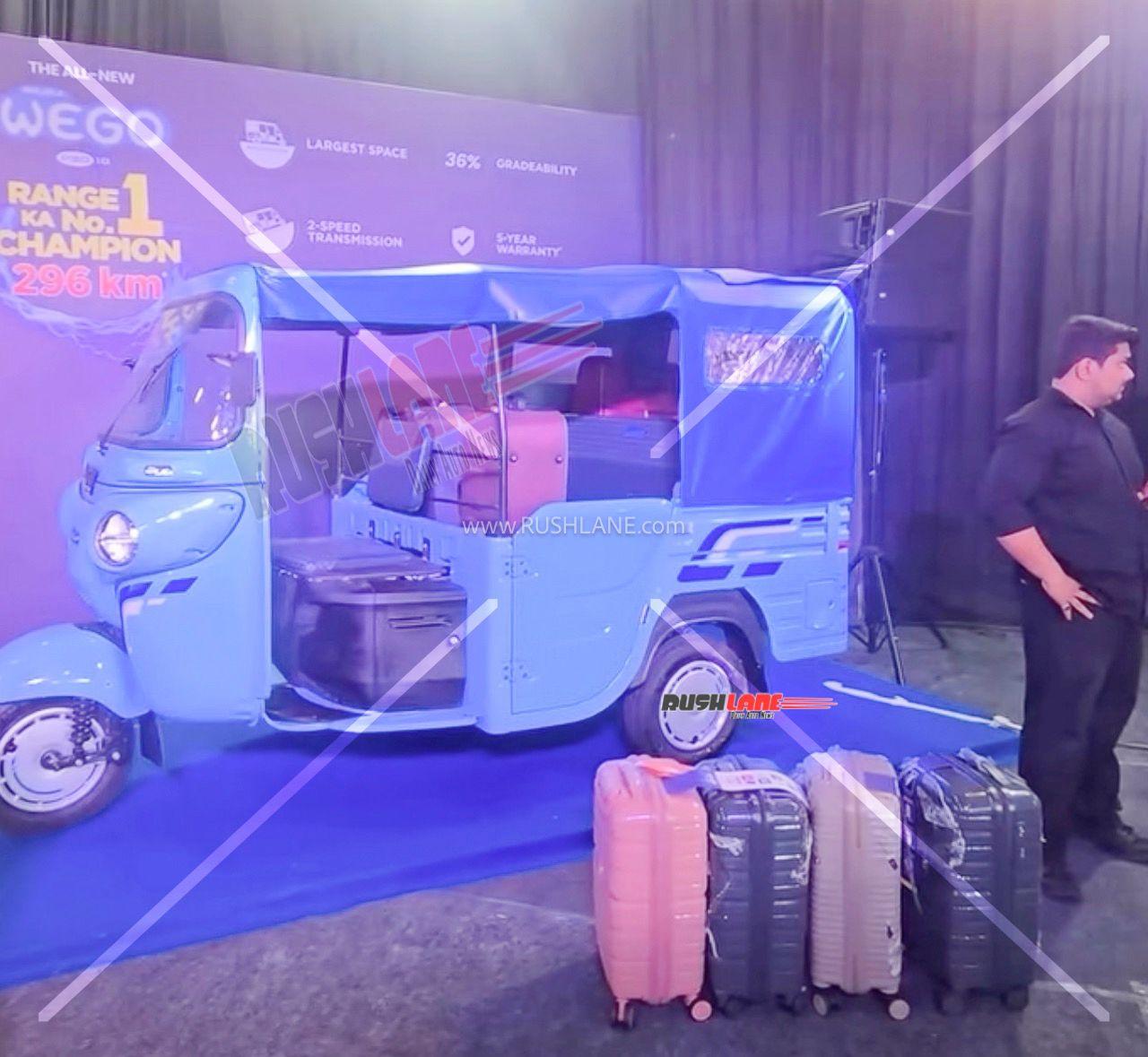 Bajaj Wego Electric Launch Price Rs 4.41 Lakh – India’s Largest 3W EV with 296 km Range - Complete Specifications, Price & Review 2026